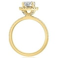 thumbnail image 4 of Pompeii 2 1/2Ct Oval Diamond Halo Engagement Ring White, Yellow, or Rose Gold Lab Grown, 4 of 4