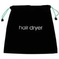 thumbnail image 1 of Estbridge Hair Dryer Storage Bag with Drawstring for Home  Guest Rooms  Hotels (Black), 1 of 10