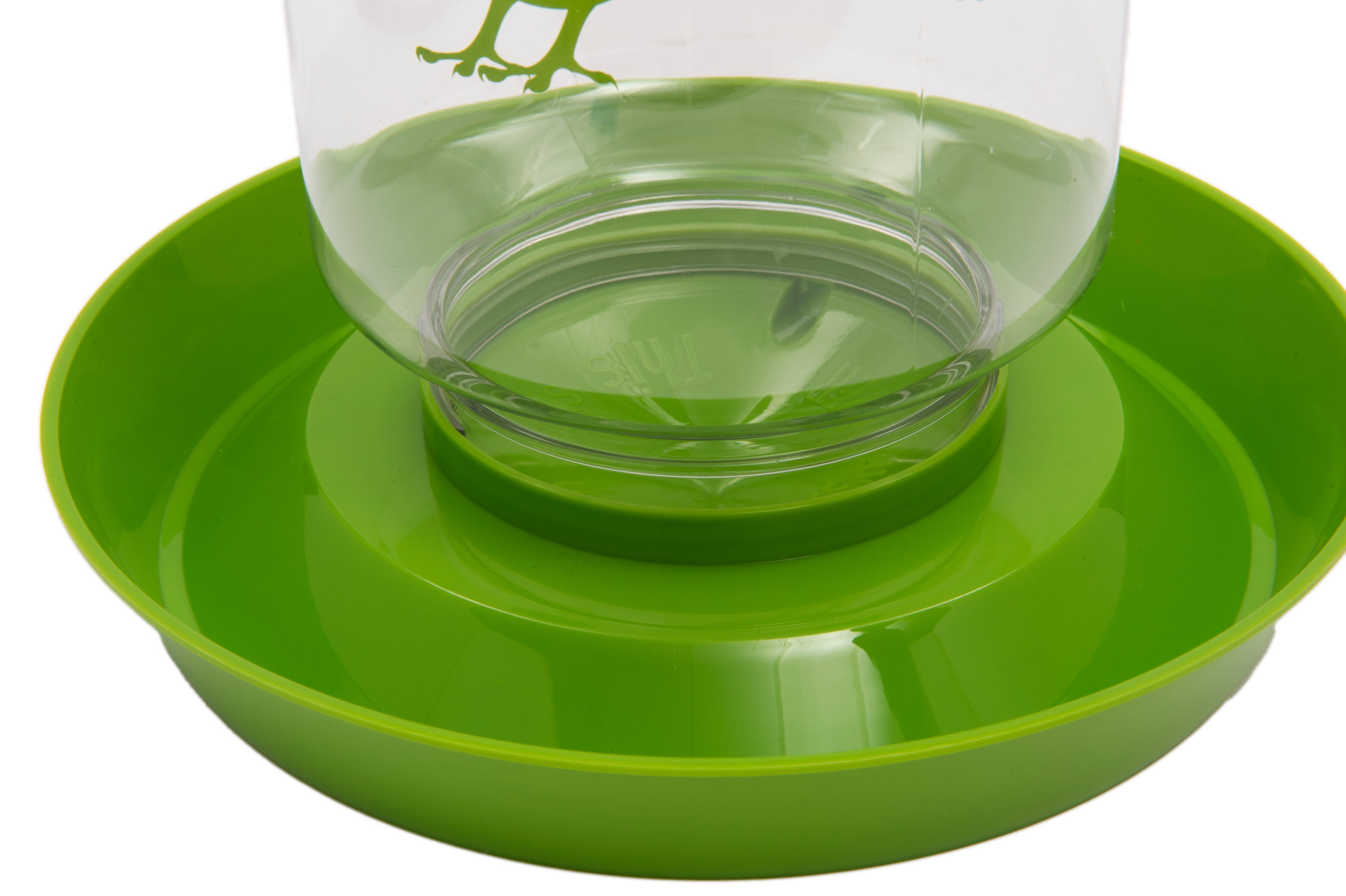 Green Chicken Feeder/Waterer Combo, 128 oz 