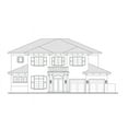 thumbnail image 2 of 013-4133: Luxury Mediterranean 5 Bed, 6 Bath Luxury Home Plan, 4133 Sq Ft: Full Blueprints with License to Build by Home Plan Marketplace - Lesuto, 2 of 8