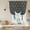 Black, variant on Tropical Palm Trees Tie Up Curtains for Windows, Balloon Window Shades, Summer Coconut Trees Plants Navy Blue Kitchen Window Treatments Roll Up Curtain for Basement/Nursery 52"x45"