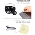 thumbnail image 4 of 16 Sets License Plate Screws Inserts Nylon Screw Retainers Kit, Rustproof Fasteners for License Plates Frames Covers (Silver), 4 of 5