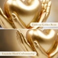 thumbnail image 3 of 3.5in Hand Holding Heart Resin Figurine for Tabletop Shelf Decor, Small Love Symbol Sculpture for Home Office Valentine Decoration, 3 of 8