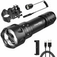 thumbnail image 1 of UniqueFire Vcsel 940nm IR Illuminator Flashlight Lights for Night Vision,Zoomable Fresnel Lens Infrared LED Torch Light Rechargeable with Remote Pressure Switch & Bracket Max Illuminate 1000Meters, 1 of 1