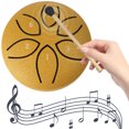 thumbnail image 4 of Instrumentos Percusión Tambre Handpan Acero Tambor 3 Pulgadas 6 Notas (oro), 4 of 9