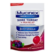 MUCINEX® InstaSoothe™ Sore Throat   Pain Relief - Elderberry & Wild Cherry 36/40 ct.