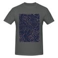 thumbnail image 4 of Bingfone Navy Dark Blue Men'S Loose Fit Short-Sleeve Pocket T-Shirt, 4 of 7