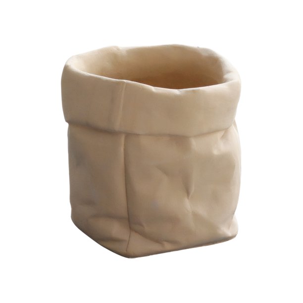 Naiovety Maceta de cemento de 13 cm para plantas y suculentas, decoración de interiores, maceta de papel kraft. Jardín y Patio