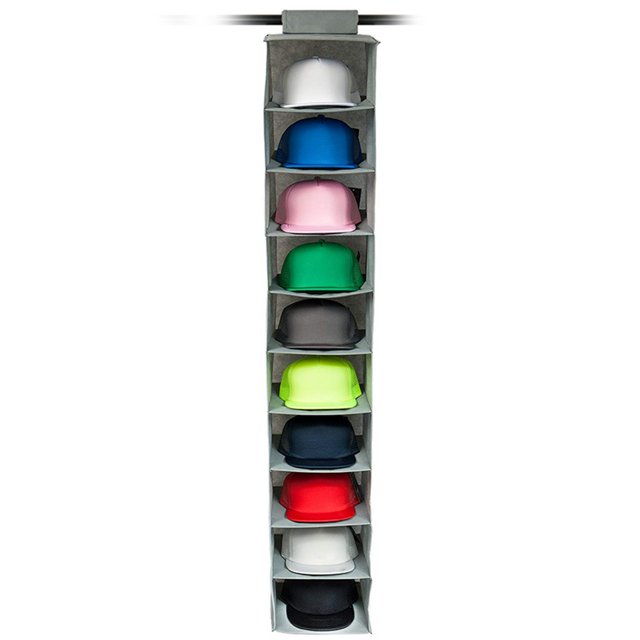 2X Hat Rack 10 Shelf Hanging Closet Hat Organizer for Hat Storage - Protect Your Caps & Keep Them in Great Condition