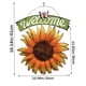 thumbnail image 2 of Inicio Hotel Señal de puerta Porche Colgante de pared Placa de bienvenida Girasol Hierro Decoración colgante Adorno de puerta Advancent HA8885-00B, 2 of 6