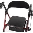 thumbnail image 3 of Lifestyle Mobility Aids Royal Universal Aluminum 4 Wheel Rollators Laser Red, 3 of 7