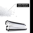 thumbnail image 2 of Kable Kontrol Releasable Reusable Zip Ties - 6" Long - 50 Lbs Tensile Strength - 100 pack - UV Black - ctr600blk, 2 of 6