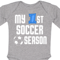thumbnail image 4 of Inktastic My 1st Soccer Season Boys Long Sleeve Baby Bodysuit, 4 of 5