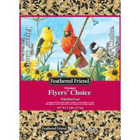 Feathered Friend Flyer's Choice Bird Food 5 Pound, Size is 5 lb. By CHS Sunflower