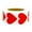 Red, variant on QTOCIO Home Decor, Blank Love Stickers, Self-adhesive Roll, Heart-shaped Stickers, 500 Labels, roll