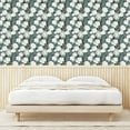 thumbnail image 3 of Ambesonne Floral Peel & Stick Wallpaper for Home, Peonies Scenery Nature Art, 13"x36", Pale Slate Blue and White, 3 of 5