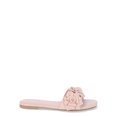 thumbnail image 2 of Time and Tru Womens Floral Slide Sandals, 2 of 6