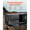 thumbnail image 3 of KFFKFF Heavy-Duty Aluminum Truck Bed Tool Box, Textured Storage Box with Side Handles and Locking Mechanism, Organizer Chest for Trailers, Pickups, Truck Beds, and RVs, 48"x19.5"x17.5", Black, 3 of 8