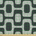 thumbnail image 2 of Ambesonne Abstract Fabric by the Yard Upholstery, Modern Pavement Mosaic, 1 Yard, Black Pale Grey White, 2 of 5
