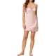 thumbnail image 1 of INSPIRE CHIC Vestidos de salón para mujeres, camisones de satén, vestido de noche con cuello en V, tirantes de espagueti, pijamas, vestido de noche XL Rosa, 1 of 7