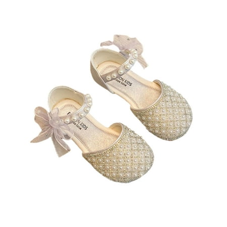 

Bellella Children Mary Jane Sandals Ankle Strap Princess Shoe Comfort Flats Casual Dress Shoes Performance Dance Purple 6C
