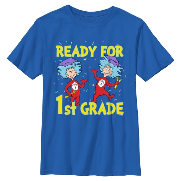 Boys Dr. Seuss Ready For First Grade T Shirt