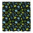 thumbnail image 2 of Ambesonne Nature Art Shower Curtain, Tropical Jungle Forest, 69"Wx70"L, Lime Green and Sky Blue, 2 of 4