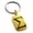Gold, variant on Stainless Steel Sigma Mathematical Engraved Small Rectangle Dog Tag Charm Keychain Keyring