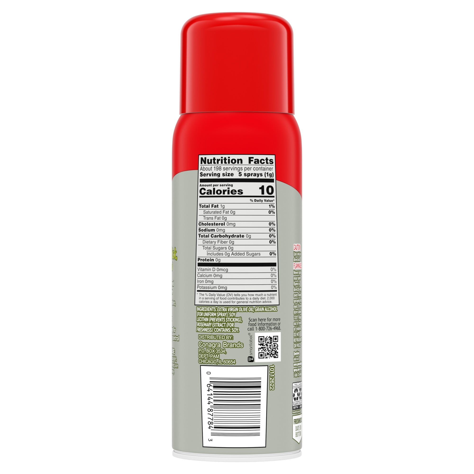 PAM Non-Aerosol Olive Oil Cooking Spray, Superior No Stick Spray Pump, 7 oz