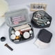 thumbnail image 5 of Bolsa de maquillaje MAGEFY, bolsa de pana para cosméticos con asa, 3 unidades, gris, 5 of 6