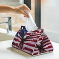 thumbnail image 5 of Kdxio USA Eagle with Spread Wings Print Tissue Box Cover,Modern PU Leather Rectangular Tissue Box Holder for Bathroom Living Room Bedroom Office Desk Car Home, 5 of 6