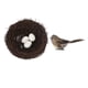 thumbnail image 2 of Nido de pájaro artificial con huevos, gorrión, jaula decorativa para pájaros, huevos de pájaro de imitación, pájaros gris, 2 of 9