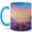 Blue, variant on Lavender Field Sunrise 11oz Ceramic Mug, Purple Floral Landscape Cup