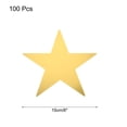 thumbnail image 2 of Uxcell 100Pcs Recortes de Estrellas Doradas Impresas a Doble Cara Decoración de Cartón de 6 Pulgadas, 2 of 6