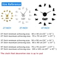 thumbnail image 3 of British Shorthair Cat Silouette Frameless Wall Clock Stickers, DIY Modern Decorative Clocks for Living Room, Bedroom, Office - Easy to Install, Large 3D Clock Design (Gold,47in), 3 of 6