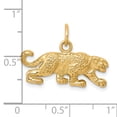 thumbnail image 3 of 10K Yellow Gold Satin Small Leopard Charm Cat Jewelry, 3 of 3
