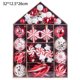 thumbnail image 2 of Juego de adornos de bolas de Navidad de 73 piezas, decoración navideña para árbol, paquete de regalo de bolas de Navidad pintadas, 2 of 5