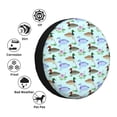 thumbnail image 4 of Rateoe Mallard Duck Of Lotus Flowers Pattern Tire Cover Wheel Protectors Weatherproof Wheel Covers Universal Fit for Trailer Rv SUV Truck Camper Travel Trailers Accessories-14 inch, 4 of 6