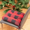 thumbnail image 4 of Coussin de chaise Fabstyles Buffalo Check avec housse 100% coton capitonné, 4 of 6
