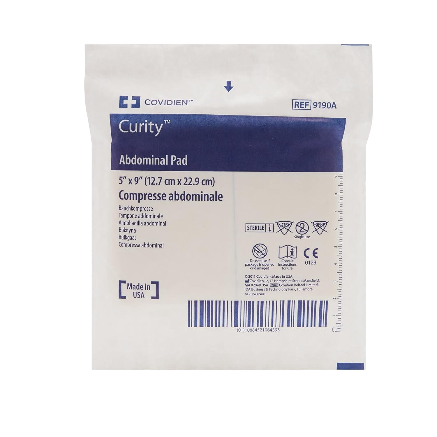 Kendall Tendersorb Wet Pruf Barrier Abdominal Gauze Pads #9190A, 36 Ea