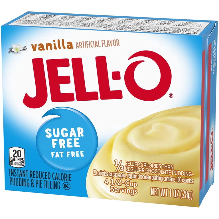 Jell-O Sugar Free Chocolate Fudge Pudding & Pie Filling - 1.4 Oz Packets (Pack Of 24)