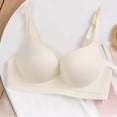 thumbnail image 4 of WHEANG Womens Bra Seamless One Piece Wireless No Underwire Bra Soft Stretch Support Bras for Women Side Breast Lift Anti-Sagging Everyday Comfort Bra for Daily Sports Lounge Wear 34 White, 4 of 4