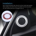thumbnail image 5 of suitable for 10Th Gen A-Pillar Loudspeaker Decorations Circle Rings, Car Door Audio Speaker Trims suitable for 2016-2, 5 of 5