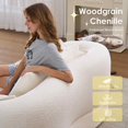 thumbnail image 3 of Timbernest 70" Boneless Couch, Convertible Sofa Bed, Fold Out Sleeper Loveseat, Milk White, 3 of 11