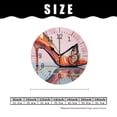 thumbnail image 2 of 16 Inch Wall Clock Battery Operated Silent Clock Decorative for Office, Kitchen, Outdoor, Living Room，Pink High Heel Shoes Butterfly Beautiful Pattern, 2 of 4