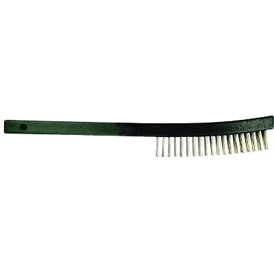 

Curved Handle Scratch Brushes 13 3/4 3X19 Rows Ss Wire Plastic Handle | Bundle of 2 Each