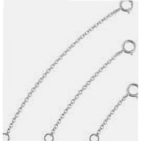 Necklace Extender [3PCS/1mm] White Gold Plated Sterling Silver Necklace Bracelet Anklet Extension Chains for Jewelry Making, Box Chain