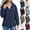 Army Green, variant on Women's Waterproof Hooded Rain Jacket Lightweight Windbreaker with Pockets for Outdoor Hiking Travel