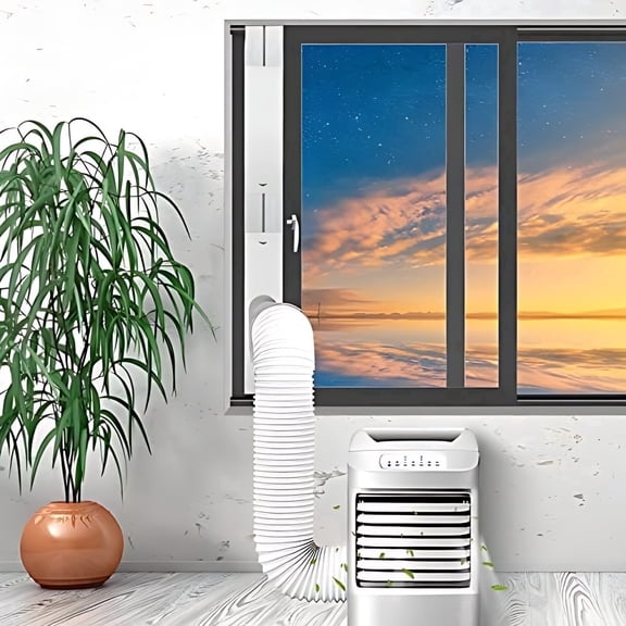 Portable Air Conditioner Window Kit with 5.9” Exhaust Hose, Adjustable Universal Window Seal for AC Unit…