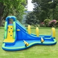 thumbnail image 3 of Gymax Kids Inflatable Water Park Bounce House w/ Slide Climbing Wall Splash Pool, 3 of 10